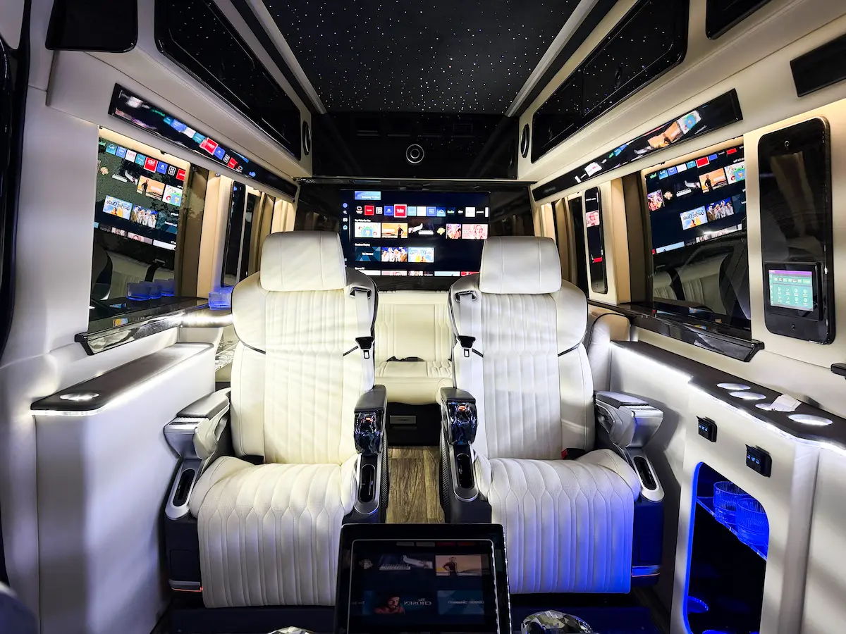 MUSAT luxury Sprinter van wedding party transportation NYC