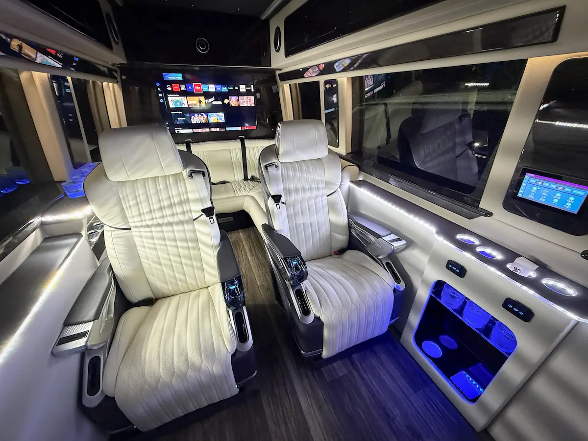 MUSAT chauffeur service Sprinter van for Hamptons clients