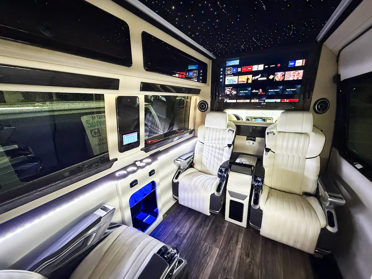 MUSAT chauffeur service Sprinter van, Hamptons booking options